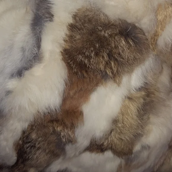 Bebe Rare Leather And Rabbit Fur Coat - Picture 8 of 9